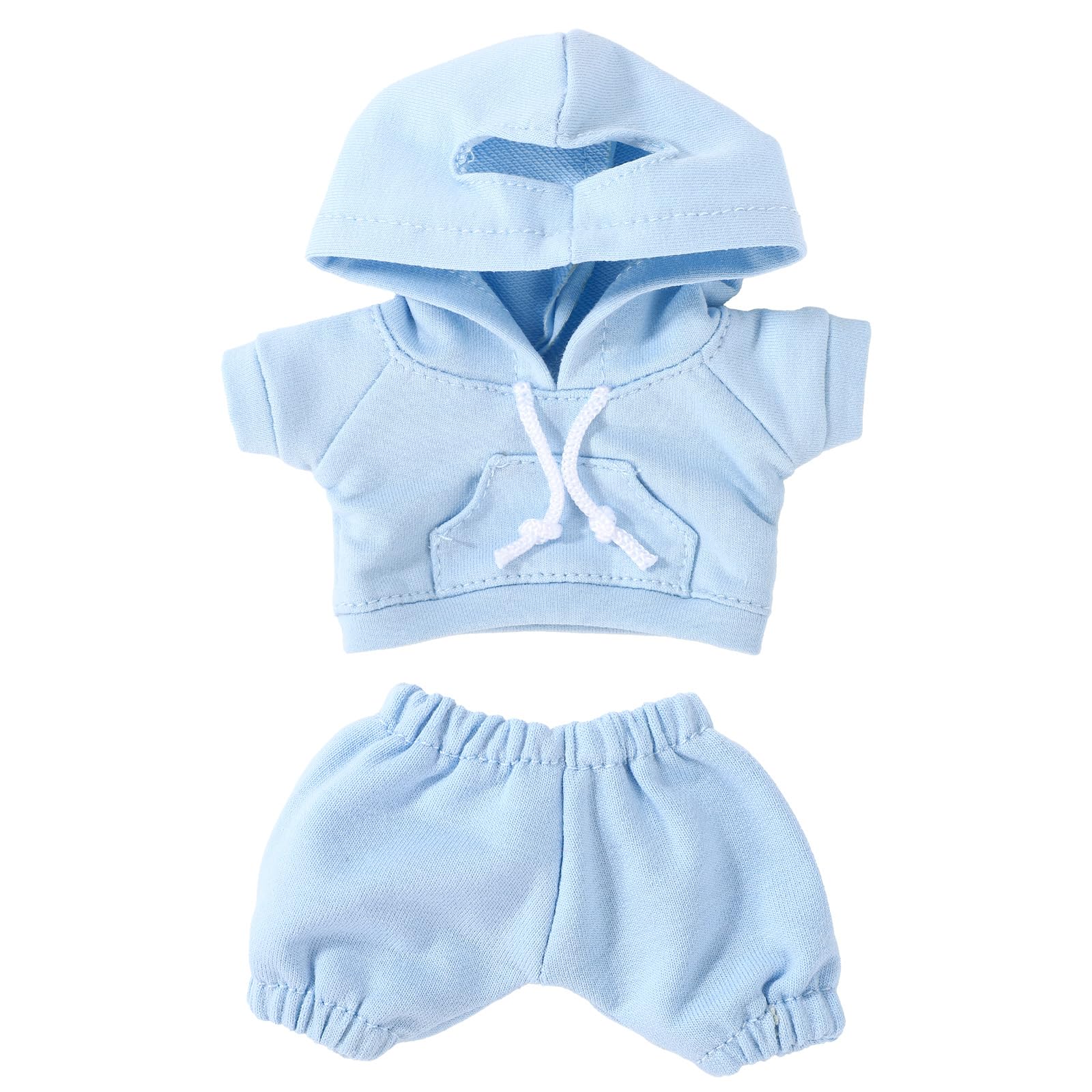 6.7 Inch Doll Clothes Set, Fun Fashion Doll Clothing Hoodies & Pants Cute Practical Costume Designer Accessories for Figure Dressing Outfits (Blue)