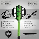 Red Dragon Ultimate 50 Piece Peter Wright Snakebite Darts Set 22g Brass view 3