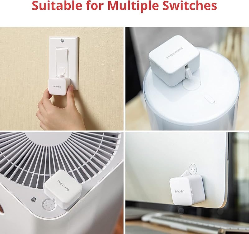Smart Bluetooth Switch Toggle - Machen Sie Schalter intelligent, App- und Timer-Steuerung, fügen Sie SwitchBot Hub Mini hinzu, um es mit Alexa, Google Home und IFTTT Kompatibel zu Machen