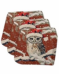 Christmas Owl Red Couch Cushion Covers, Universal