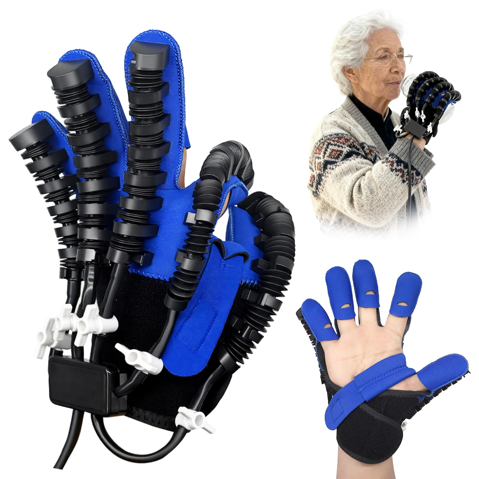 Photo 1 of Hand Rehabilitation Equipment, Therapy Gloves for Stroke Hand Recovery Device, Robotic Rehab Glove for Finger Training, Adjustable Strength Hands Exerciser