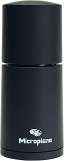 Microplane Gewürzmühle Schwarz für Muskatnuss Zimt Tonkabohnen