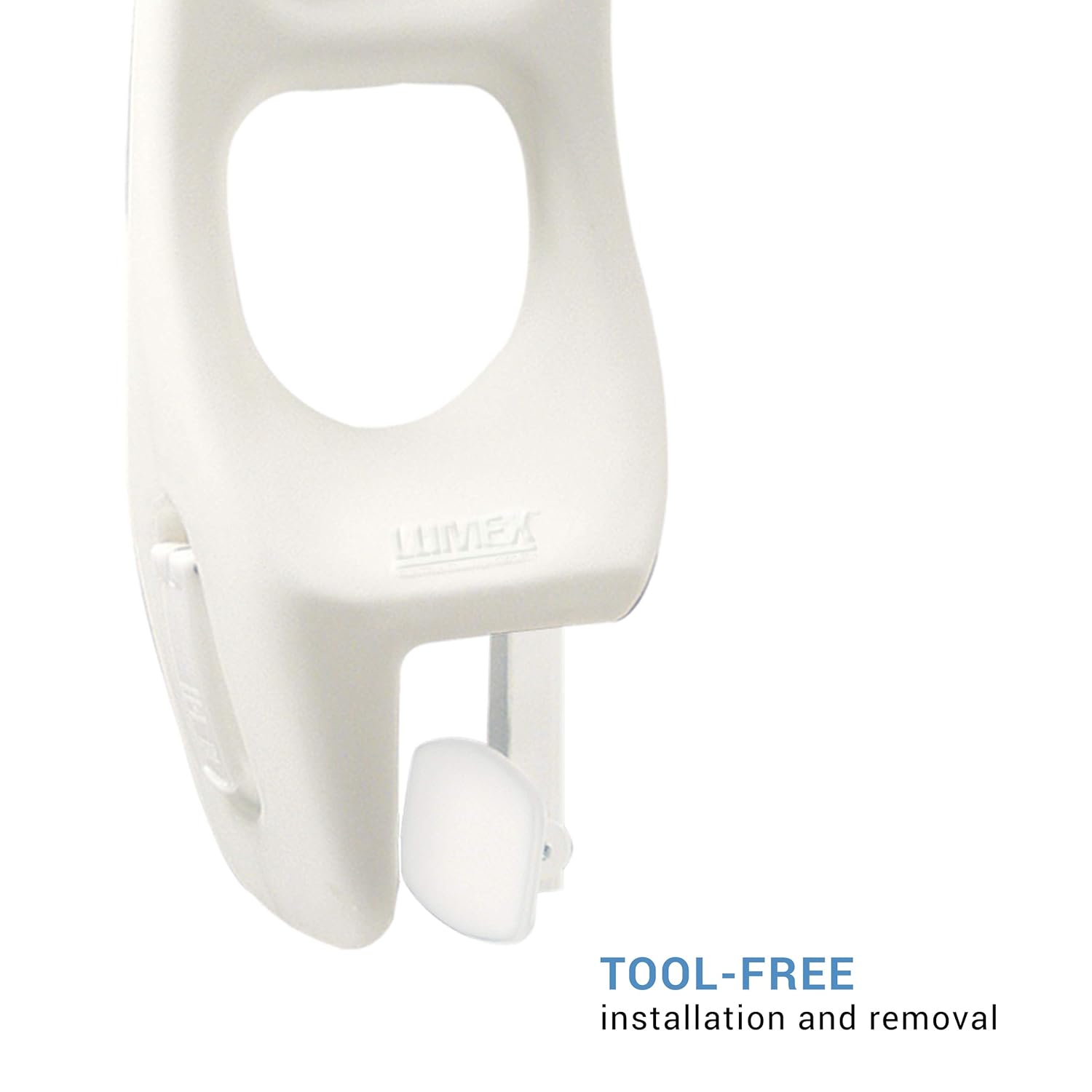 Lumex Tub-Guard Bathtub Safety Rail - Tool-Free Installation and Removal - 16.5" Tall, White, 69663A-1: Industrial & Scientific