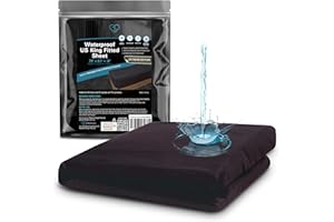EROTICGEL Black Massage Fitted Sheet King Extreme, 78″ x 80″ + 14″ (198cm x 203cm +35cm) - Waterproof Mattress Protector, Mattress Cover For Bed - Oil, Water-Based, Silicone Safe, Waterproof Massage Sheet