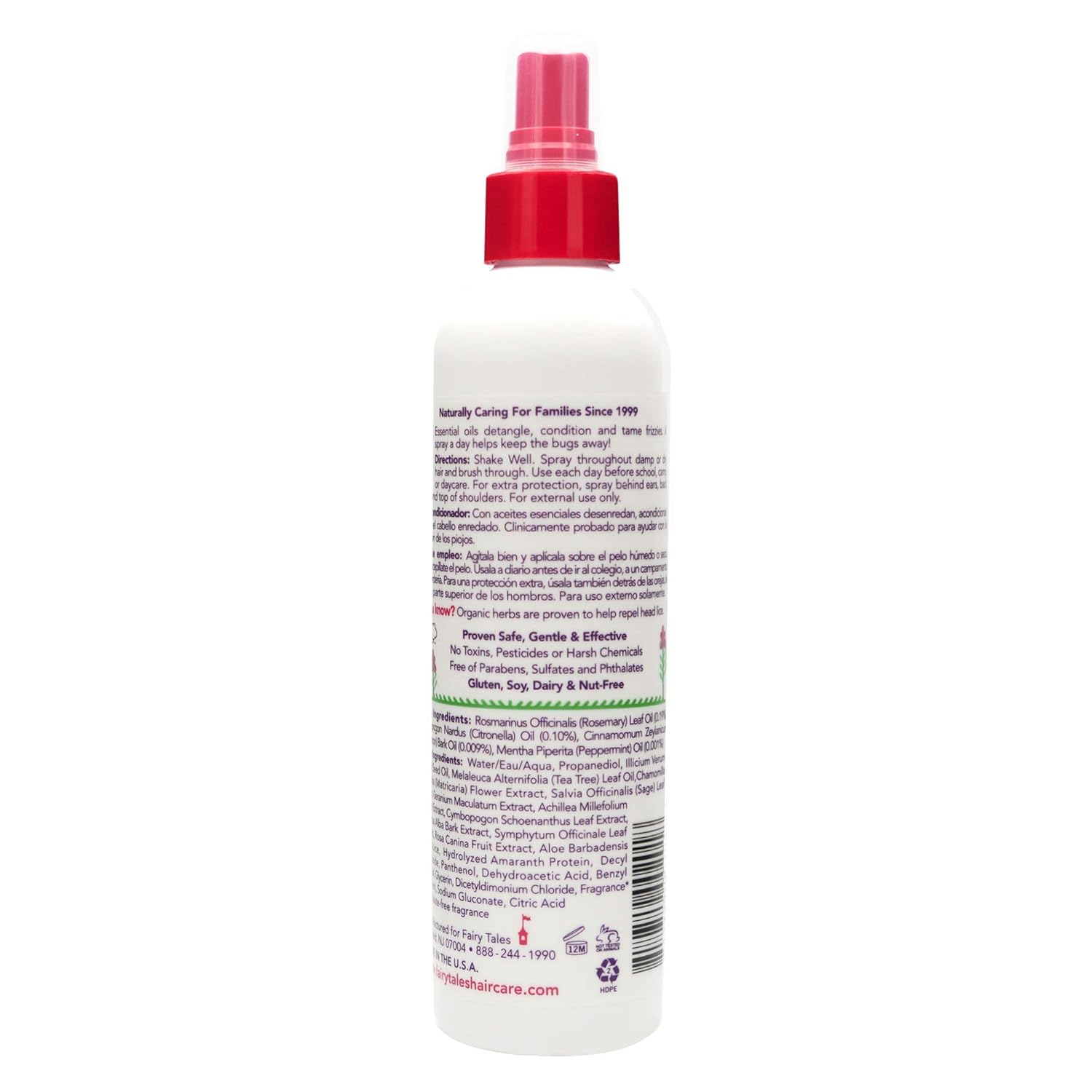 Fairy Tales Rosemary Repel Daily Kid Conditioning Spray- Conditioning Lice Spray for Kids for Lice Prevention, 8 Fl. Oz (Pack of 1): Industrial & Scientific