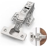 COSYCOVE 2 Pairs 4 Packs Full Overlay Soft Close Cabinet Hinges,3/4 inch Face Frame Soft Close Hinges with Hydraulic Damper,Concealed 3D Adjustable for Frame&amp;Frameless Cabinets