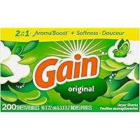 Gain Dryer Sheets, Original Scent, 200 Count