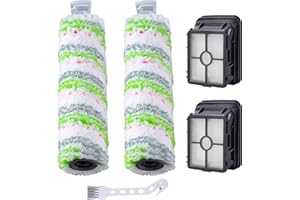 Gdrtwwh 2 Pack Pet Brush Rolls + 2 Pack 1866 HEPA Filters Compatible with Bissell 2788 for Crosswave Cordless Max Series 2554