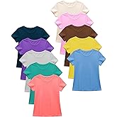 Sexy Basics Women's Cotton Stretch T Shirts | Casual & Active Basic Tops | Multi Packs & Colors