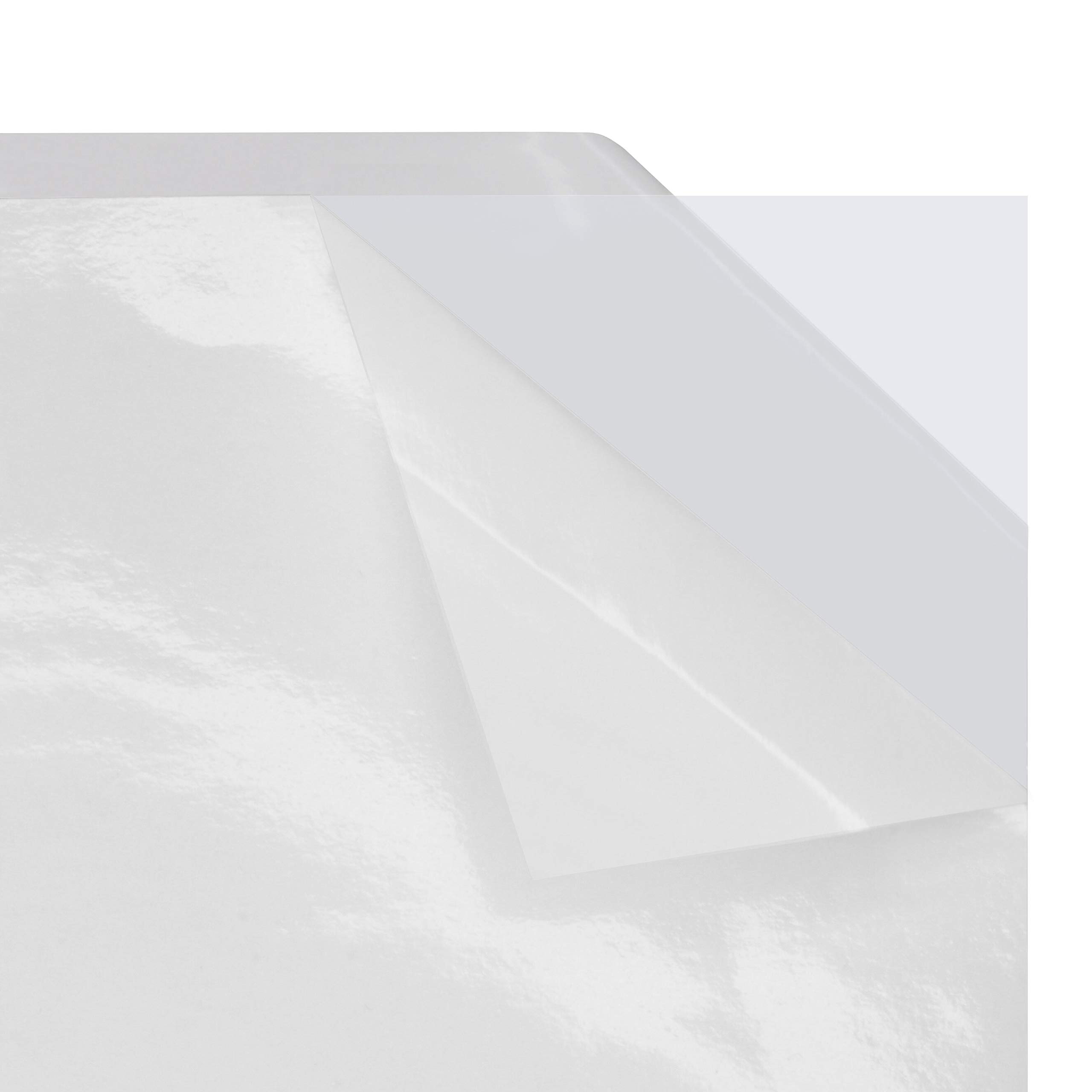 Double-Sided Adhesive Film DIN A4 or DIN A5 | Double-Sided Adhesive PET Film | Transparent | for Craft and Office Work | Powerful Adhesive / DIN A4, Pack of 10