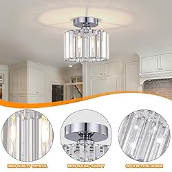 BUXVRCS Semi Flush Mount Ceiling Light, Modern