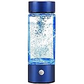 2025 New Hydrogen Water Bottle, Portable Hydrogen Water Ionizer Machine, Rechargeable Hydrogen-Rich Water Glass Cup – Ideal Gifts for Husband, Wife, Family, Friends, Travel(Blue)