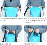 ROCK CLOUD Dry Bag 30L Waterproof Dry Sack for Kayaking Rafting Boating Black view 4