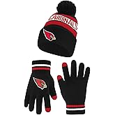 Ultra Game Adults NFL Official Super Soft Winter Beanie Knit Hat With Warm Touch Screen Gloves