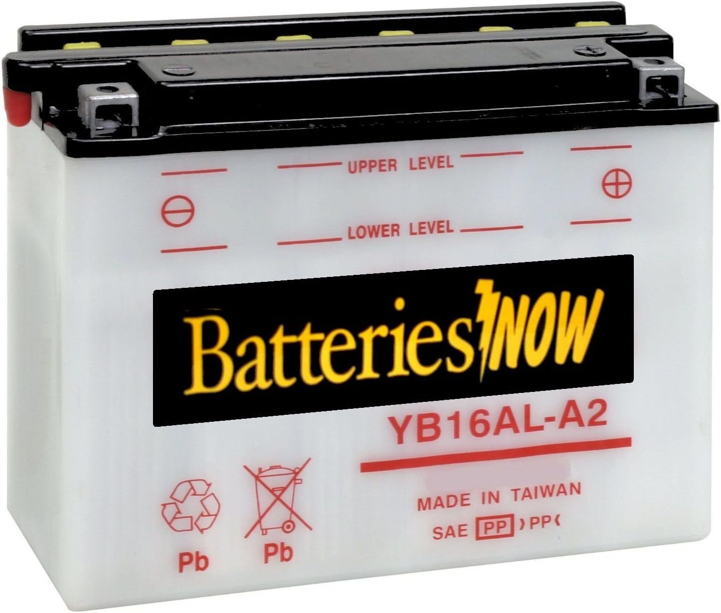 Batteries NOW YB16AL-A2 Motorcycle/Snowmobile Battery