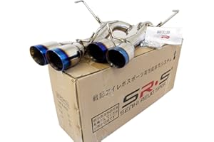SR*S TUNING SRS Quad Axleback Burnt Tip Exhaust Compatible/Replacement for 2015-2021 Subaru WRX STI