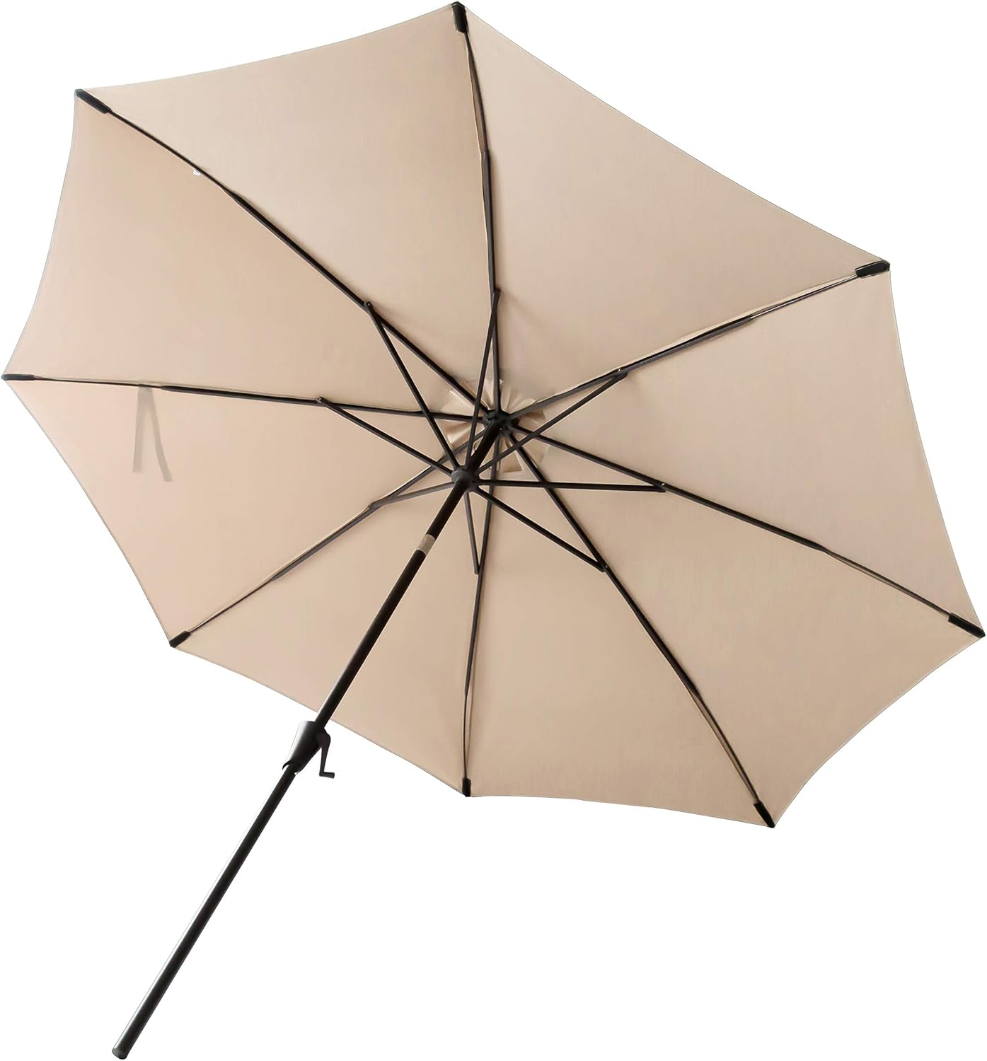 Amazon Com C Hopetree 10 Ft Outdoor Patio Market Umbrella With Tilt Beige Garden Outdoor