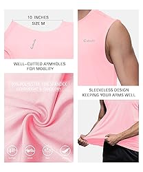 Cakulo Mens Sleeveless Muscle Workout Shirts Quick