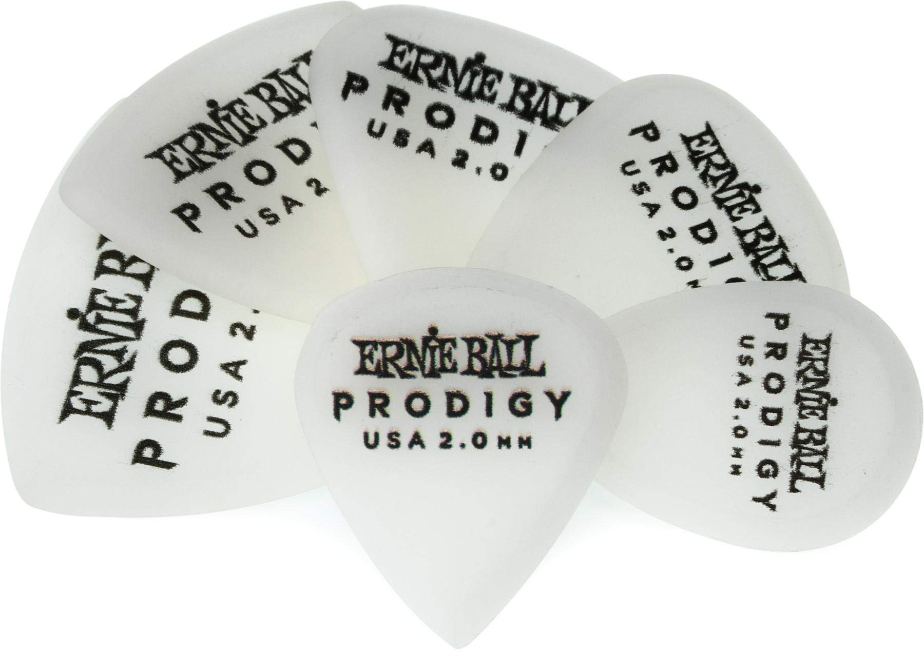 Ernie Ball 2.0 mm White Multipack Prodigy Picks 6-pack