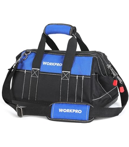Hyper Tough TT50023Z 12-Inch Zipper Tool Bag with Carry Handles