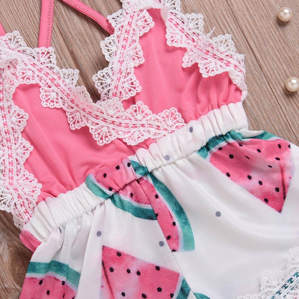 watermelon romper baby girl