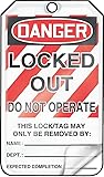 Accuform Lockout Tags, Pack of 25, Danger Locked