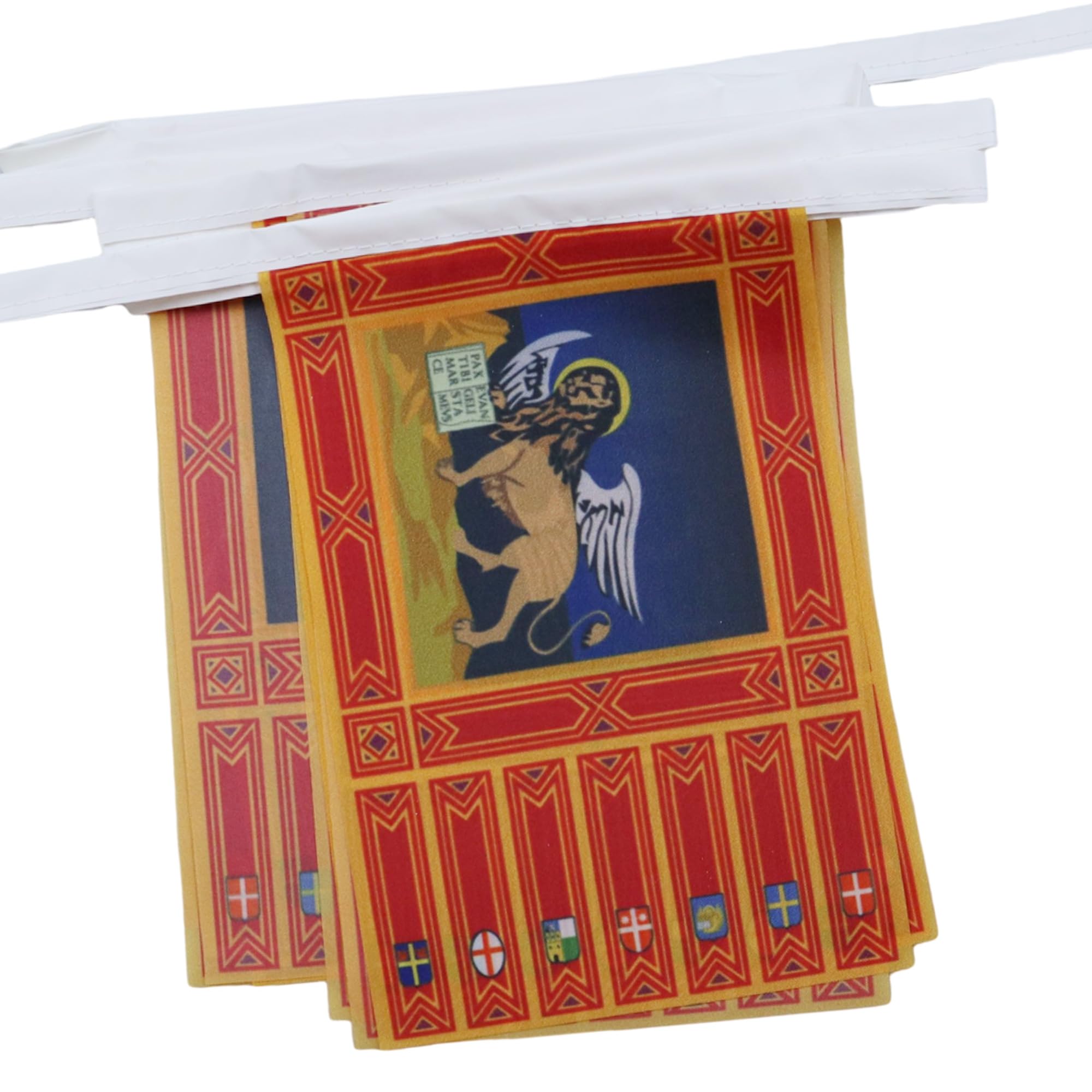 AZ FLAG Veneto Bunting Flag, 20 Ft Garland 20 Small Italian Region Flags 8'' x 6'', 100% Polyester String Pennant, 6 meters