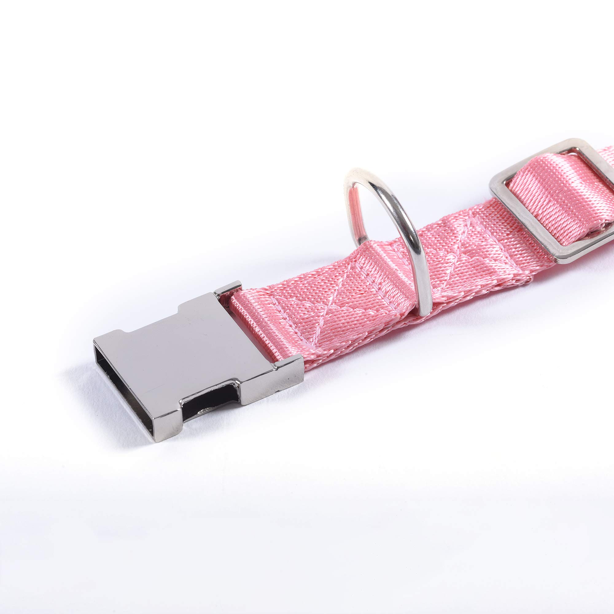 Puppy Face Durable Dog Collar with Metal Buckle,Nylon Collars for Dogs (Small:Neck 11\