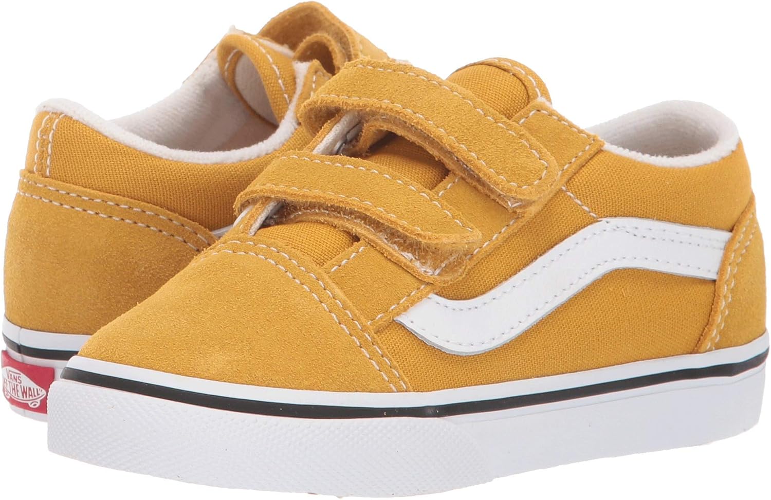 yellow velcro vans