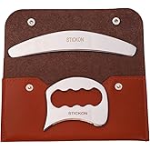 STICKON 2 in 1 Gua Sha Muscle Scraper Tool Set,Scraping Massage Tool, Stainless Steel Guasha IASTM Tool for Physical Therapy & Massage Scraper Tool, Relieve Muscle Pain and Tension(STICKON-51)