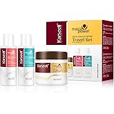 Karseell Travel Shampoo and Conditioner Set With Collagen Hair Mask, 3 Piece Carry On Vacation Kit, 70 Ml 70 Ml 100 Ml