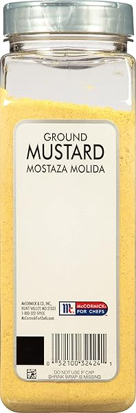 MCCORMICK CULINARY GROUND MUSTARD, 16 OZ – ONE 16 OUNCE CONTAINER OF GROUND MUSTARD POWDER FOR A SHARP TANGY TASTE, PERFECT FOR DIPS, AND SAUCES