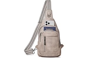 CAKANG 7L Womens Sling Bag Crossbody Bags for Women Vegan Leather Sling Backpack Daypack Fanny Packs Cross body Purse Travel bag