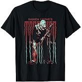 Terrifier Stretched Out Logo with Art The Clown Horror Movie T-Shirt