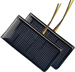 2x 5V 60mA 68x36mm Micro Mini Power Solar Cells For