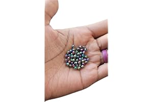 Bead It Wear It Love It Faceted Hematite Crystal Dreadlock Loc Sprinkles Mix Hair Beads, Loc Jewelry, Dreadlock Accessories (Rainbow)