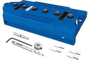 KREG KMA3232 Shelf-Pin Jig 5 mm - Drilling Guide for Shelves - Shelf Pin Drilling Jig - Steel-Enforced Drill Guide - Woodwork