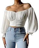 MIRACMODA Womens Elegant Off The Shoulder Puff