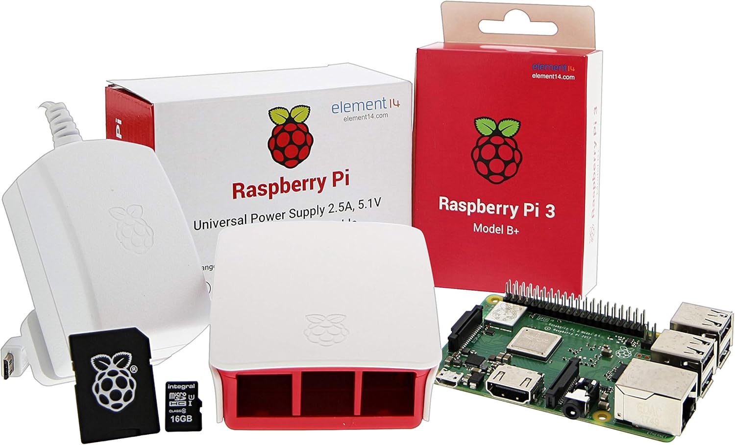 UCreate Raspberry Pi 3 Model B+ Desktop Starter Kit (16Gb) (White): Amazon.es: Electrónica