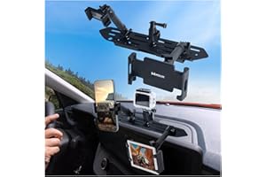 WXRYLYN 2018-2023 Wrangler JL 3-in-1 Dash Phone Mount Phone Holder for 2018-2023 J eep Wrangler JL (NOT 4xe) 2020-2023 Gladiator Metal Dash Platform Go P ro Phone Ipad Mount 2023 Wrangler Cell Phone Holder