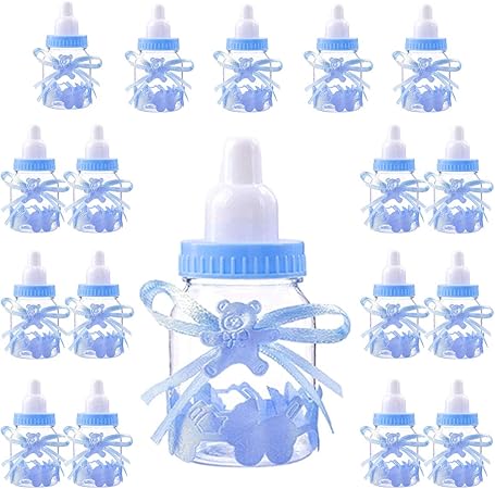 Jonami Decorazioni Festa Nascita Bambino 18 Biberon Portaconfetti Blu Per Baby Shower Maschietto O Bomboniera Battesimo 4cm 4cm 9cm 18pz Amazon It Casa E Cucina