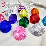 XWCHASA 10Pcs 40mm Acrylic Diamond Gems Large Jewels Pirate Treasure Hunt Decor view 5