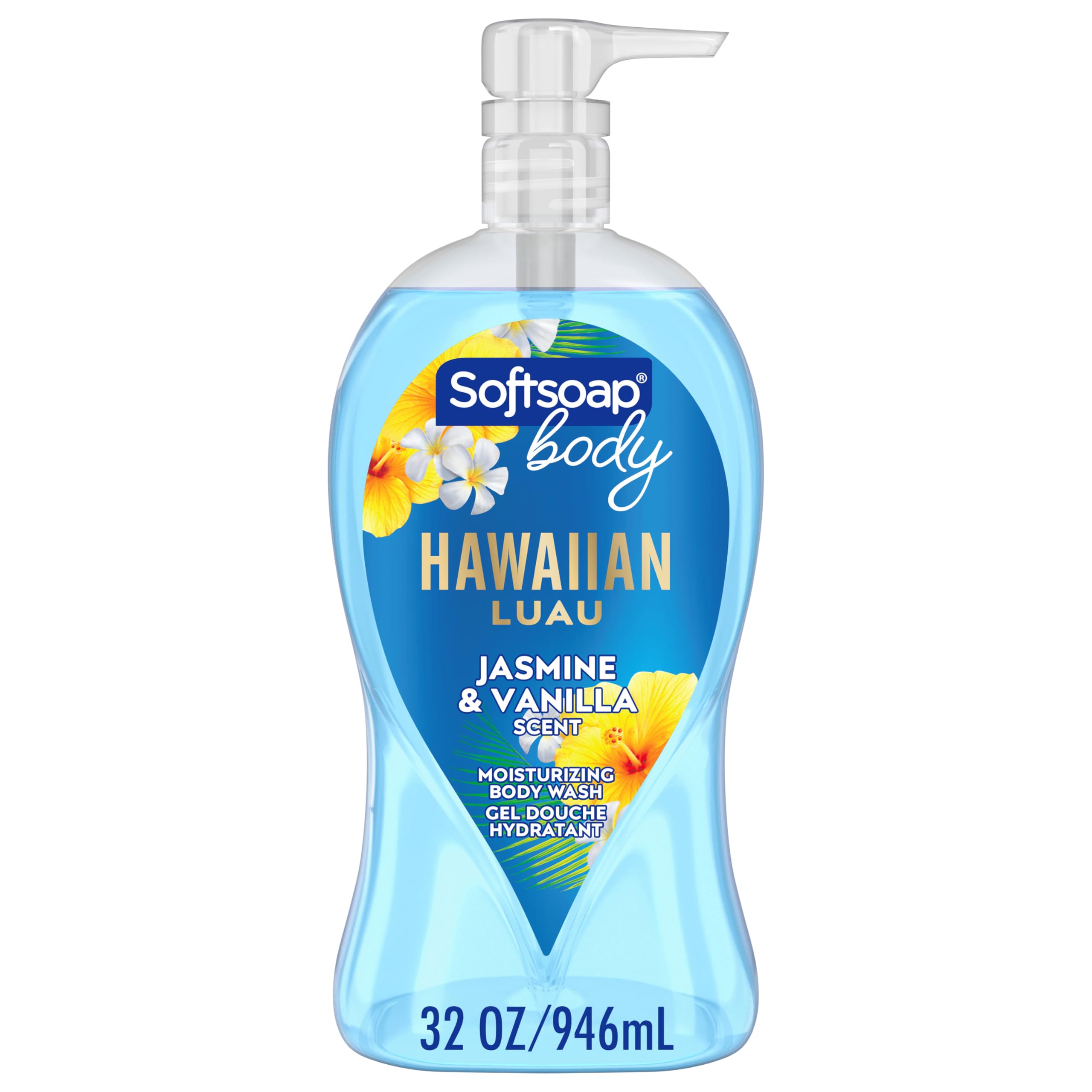 Moisturizing Body Wash Hawaiian Luau Jasmine and Vanilla Scent 32