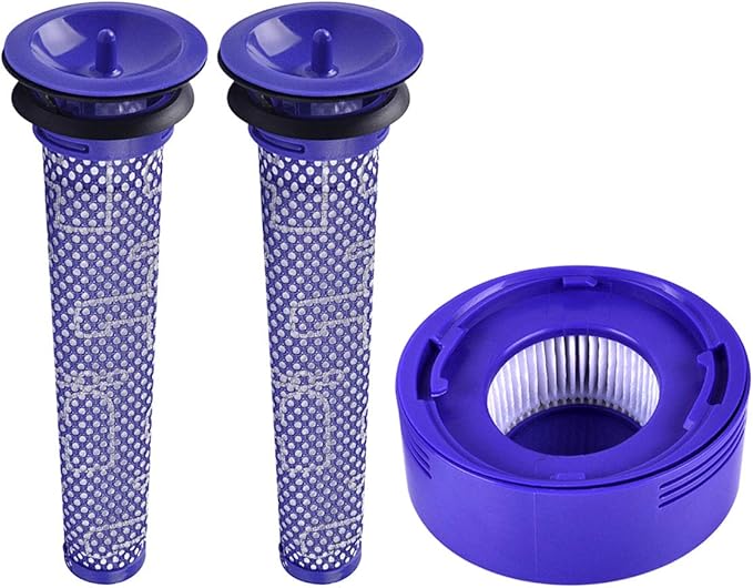 KEEPOW 3 Pack Pre and Post Motor Filters Replacement for Dyson V8 and