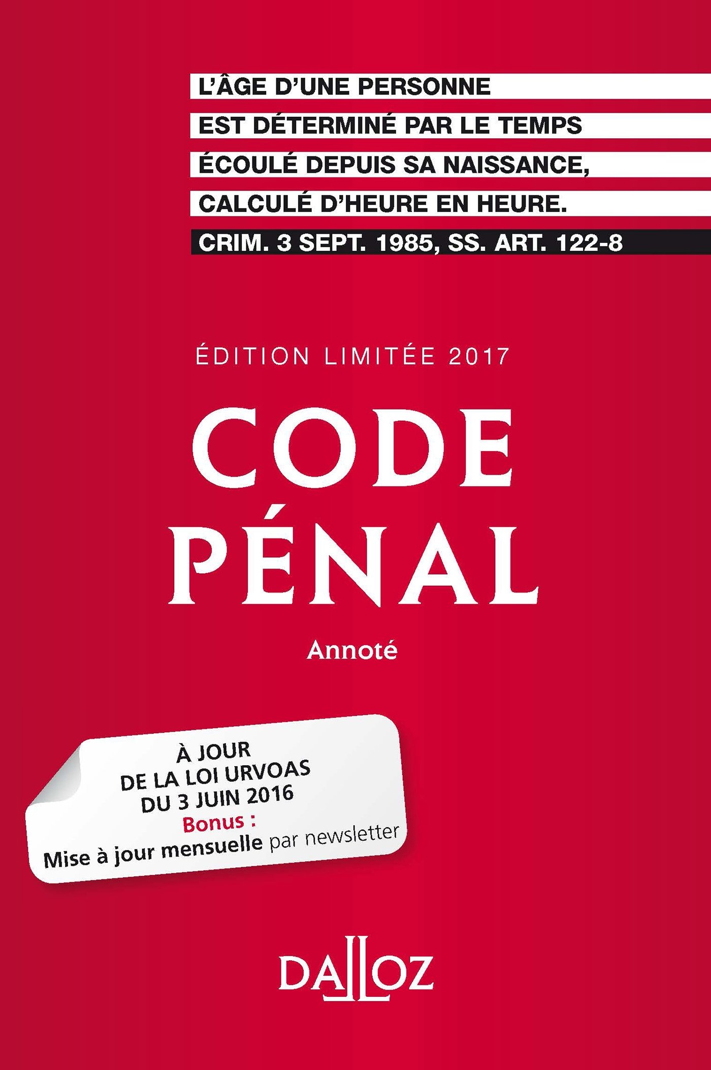 Code Penal 17 Edition Limitee 114e Ed Nouvelle Bibliotheque De Theses Codes Dalloz Universitaires Et Professionnels French Edition Amazon Com Books