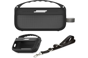XEGIMOR Silicone Cover Case Compatible with Bose SoundLink Flex Portable Bluetooth Speaker 2nd /1st Gen, Soft Skin Sleeve for Bose SoundLink Flex Speaker Cover Accessories (Black Case)
