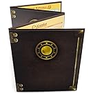 Stratagem The Master's Tome 4-Panel Customizable GM Screen with Free Inserts – Dry Erase, Dungeon & Game Master Accessory for Tabletop RPG Campaigns (Brown)