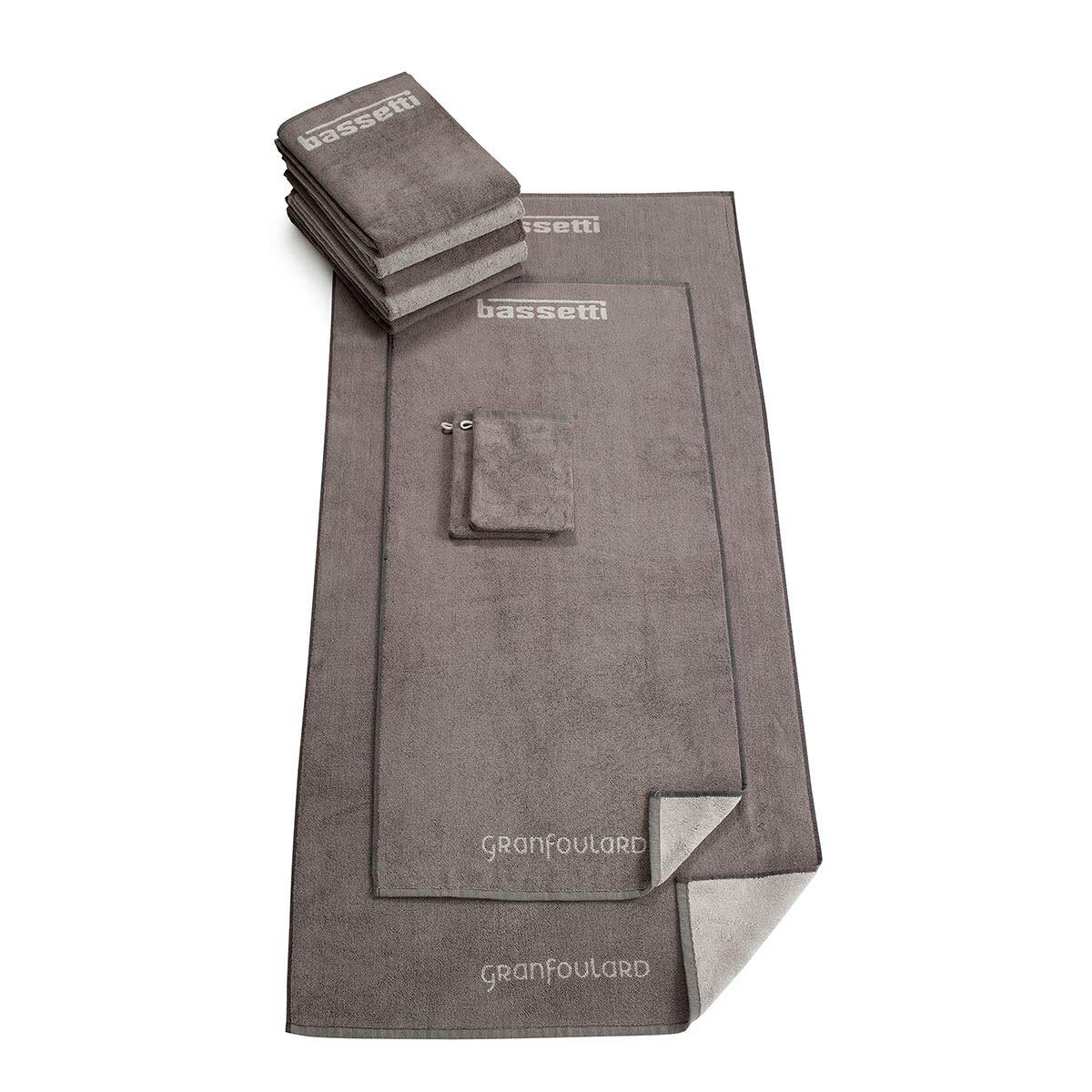 Bassetti soap Cloth, Cotton, Gray, 30 x 30 cm Flannel