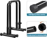 Yaheetech Dip Bars Station Pull Up Bars Heavy Duty Steel 500lbs Capacity view 6