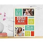 Color King Studio Personalized Birthday Card – Custom Photo Greeting Card, Handmade Happy Birthday Card, Customized Gift for Him/Her